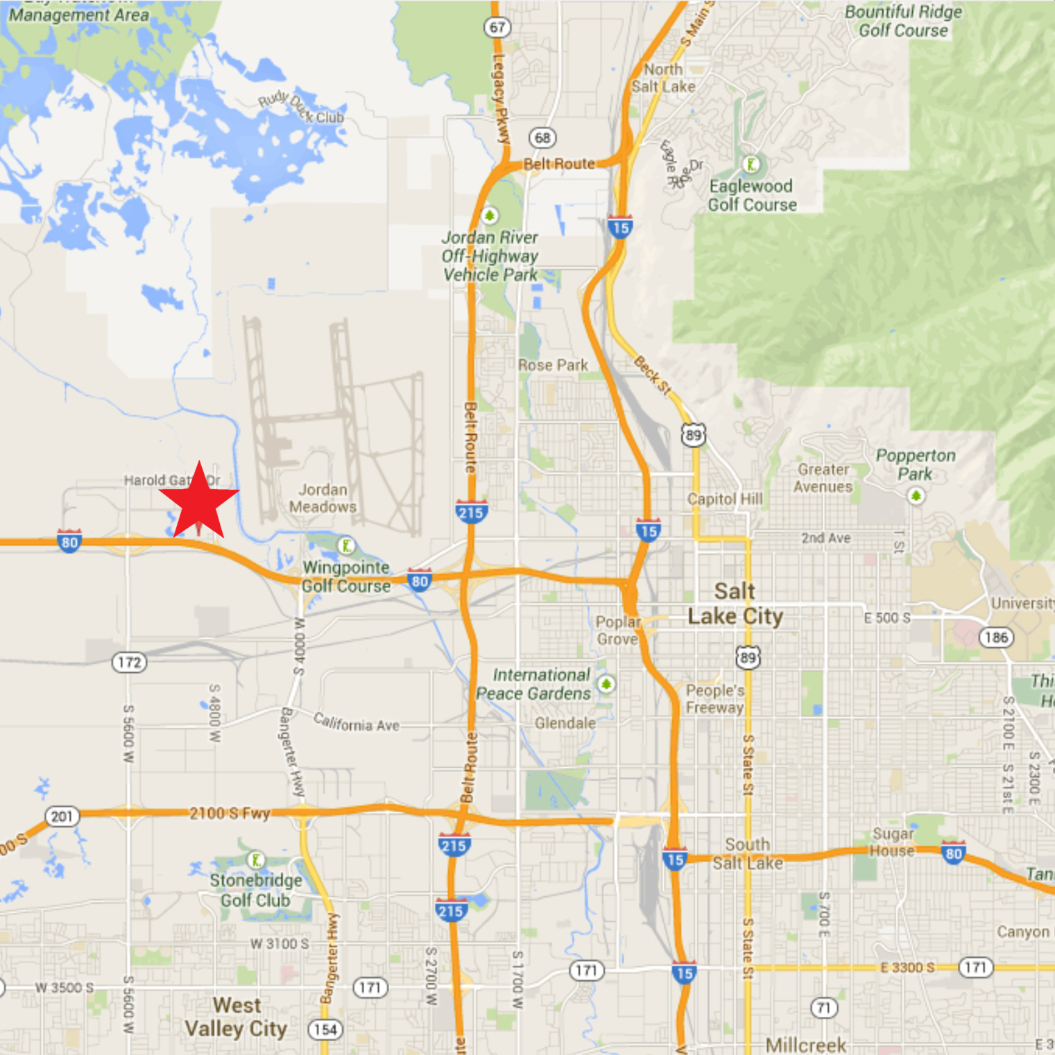 SpringHill SLC AirportMap